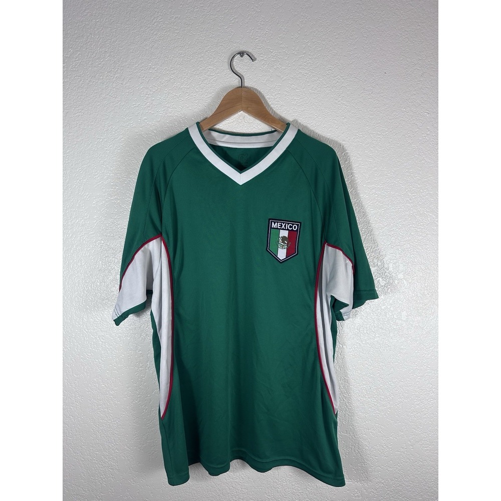 Mexico Soccer Jersey Mexsport Green White Red Futbol National Team Shirt
